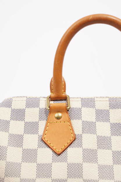 Louis Vuitton Womens Speedy Damier Azur 25