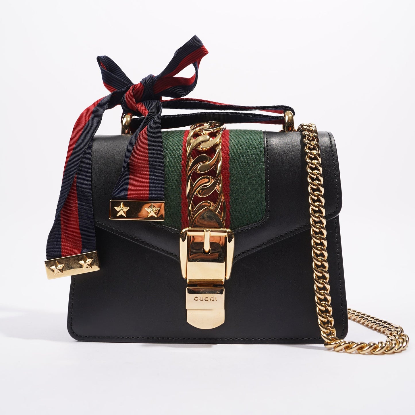 Gucci Womens Sylvie Black Mini