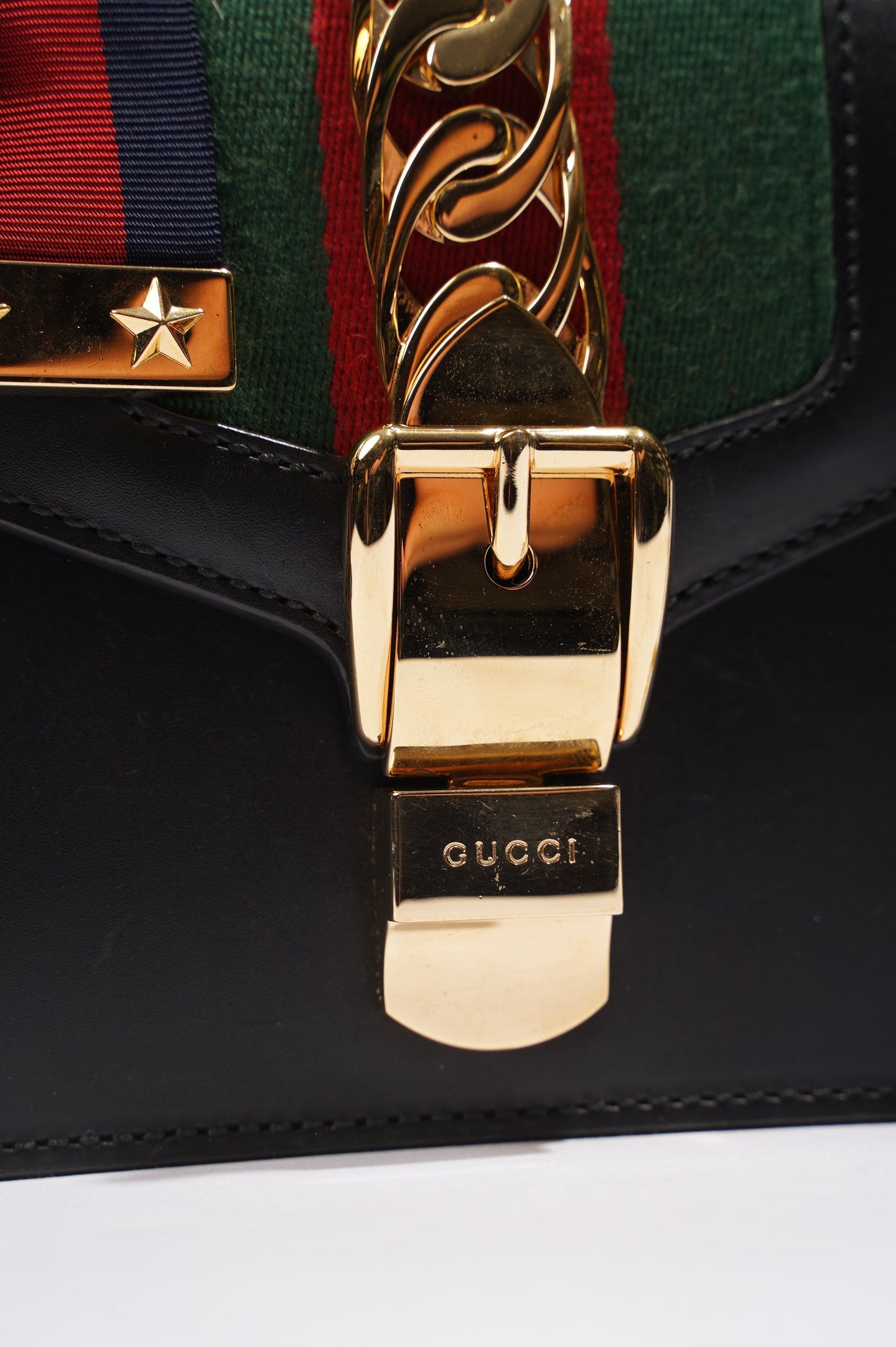 Gucci Womens Sylvie Black Mini