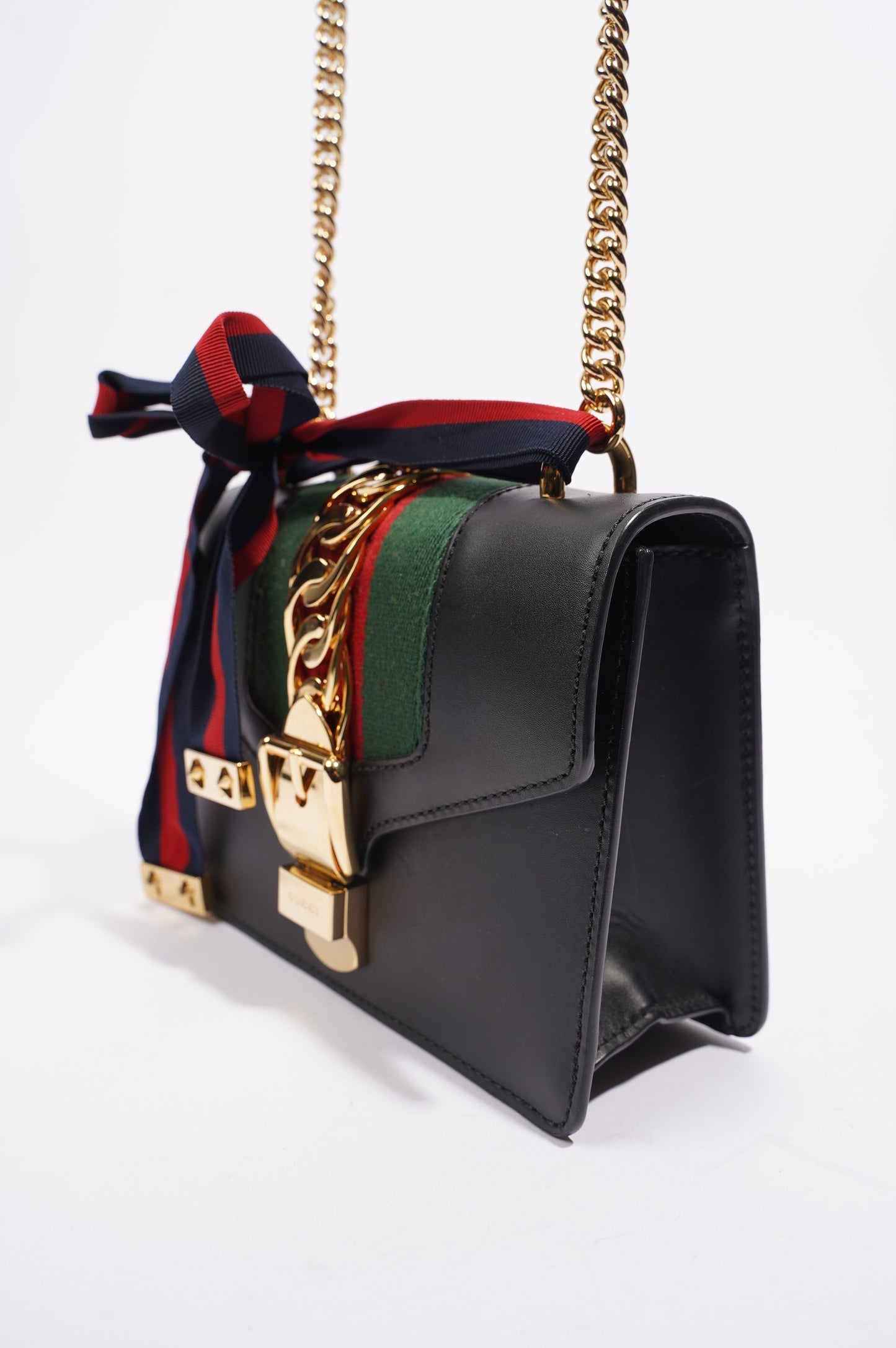 Gucci Womens Sylvie Black Mini