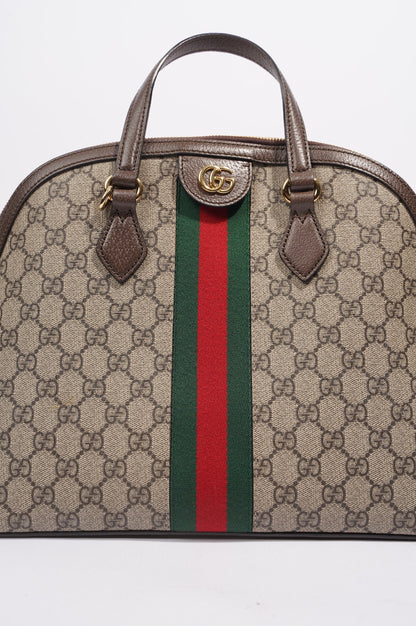 Gucci Womens Ophidia GG Bag Brown / Supreme Canvas