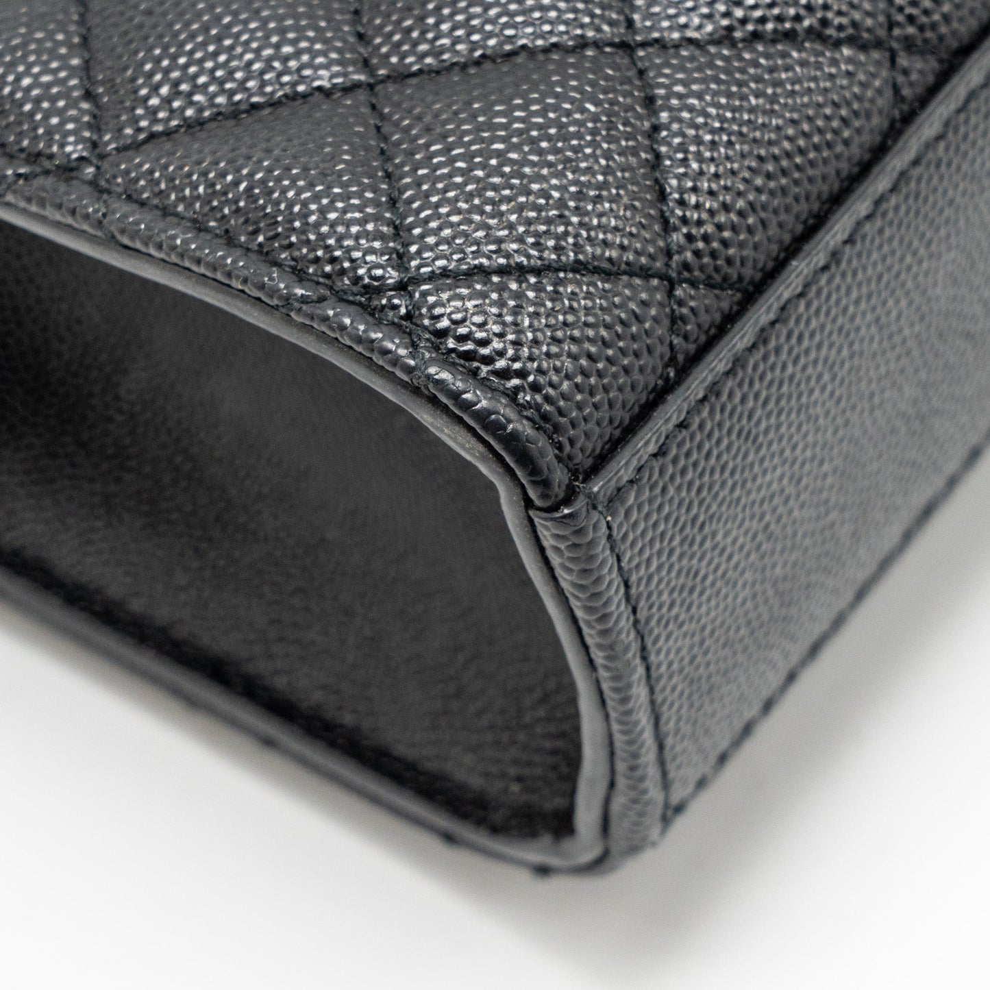 Saint Laurent/YSL Medium Envelope Bag Calfskin Black GHW