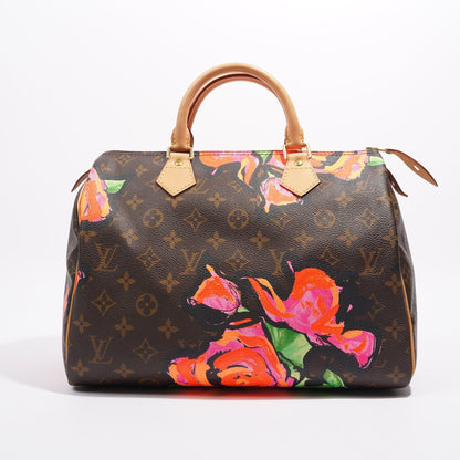 Louis Vuitton Womens Stephen Sprouse Speedy Monogram Roses 30