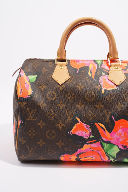 Louis Vuitton Womens Stephen Sprouse Speedy Monogram Roses 30