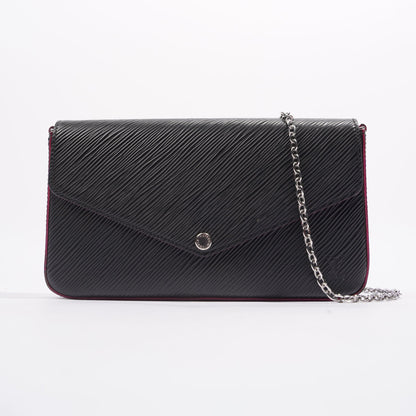 Louis Vuitton Womens Felicie Pochette Black Epi Leather