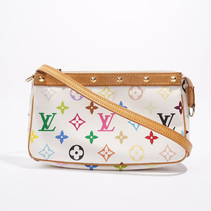 Louis Vuitton Womens Pochette Accessoire Murakami White / Multi Canvas
