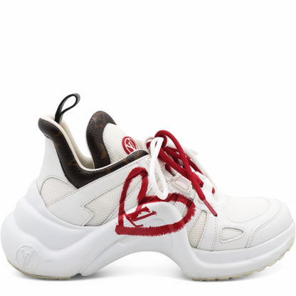 Louis-vuitton Archlight 1.0 Sneakers 'White With Red Heart And Bowtie' Women's Size37