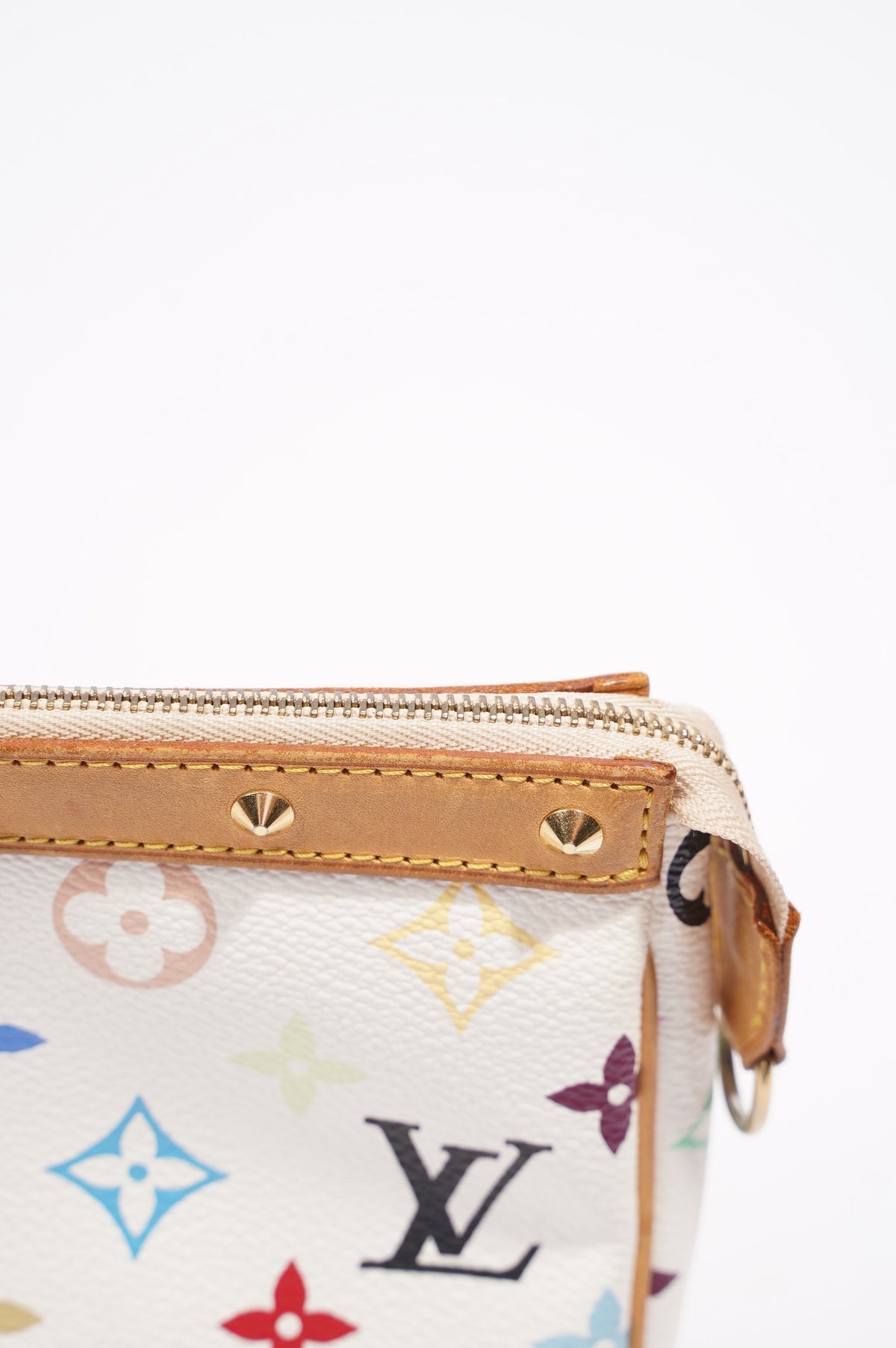 Louis Vuitton Womens Pochette Accessoire Murakami White / Multi Canvas