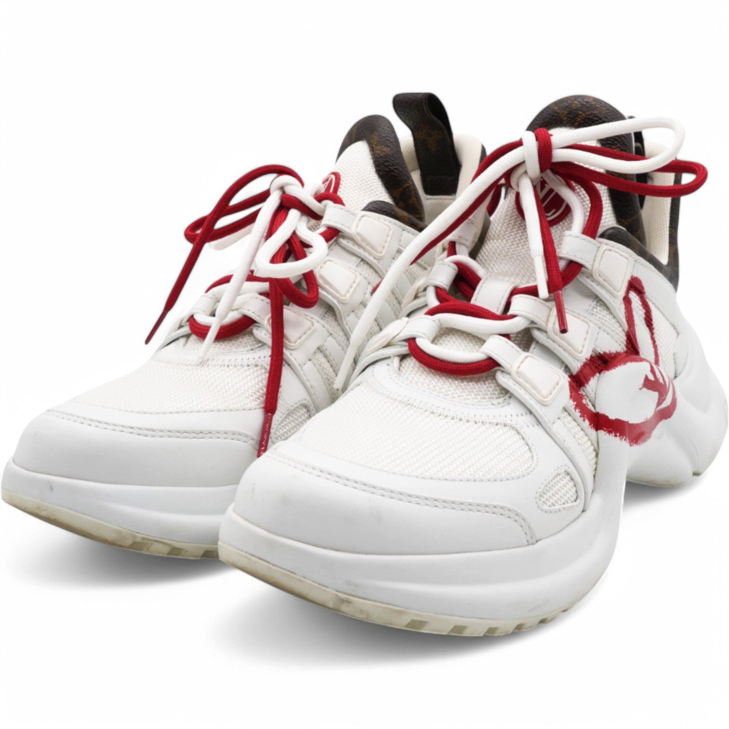 Louis-vuitton Archlight 1.0 Sneakers 'White With Red Heart And Bowtie' Women's Size37