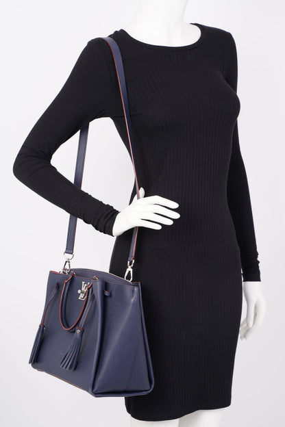 Louis Vuitton Lockme Tote Bag Blue Leather