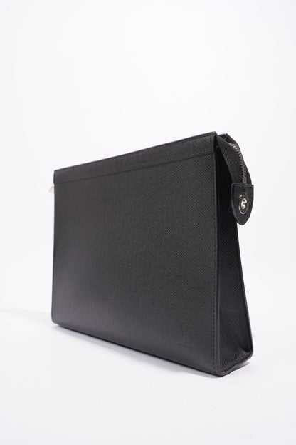 Louis Vuitton Mens Pochette Voyage Black MM