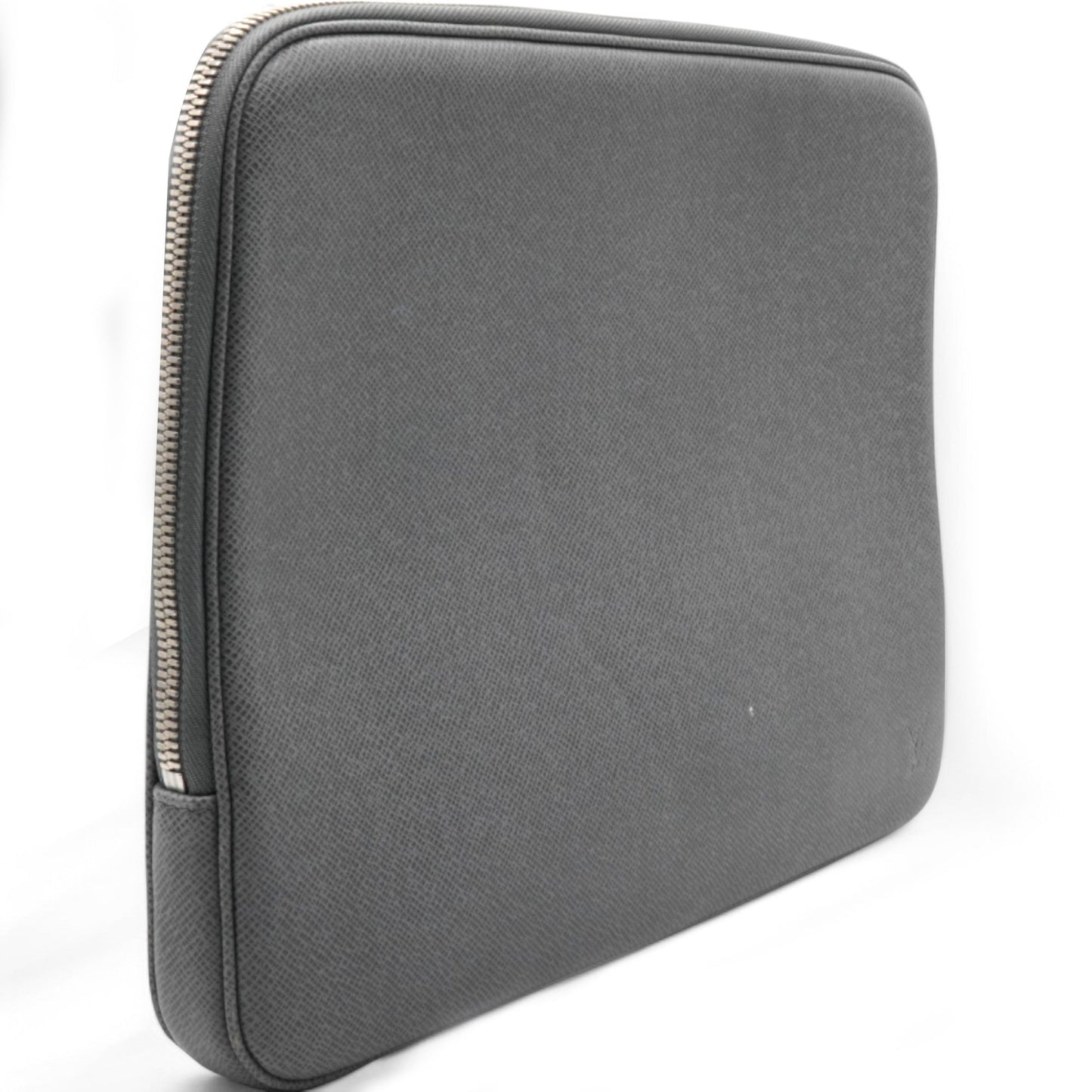 Louis-vuitton Laptop Case Grey Leather