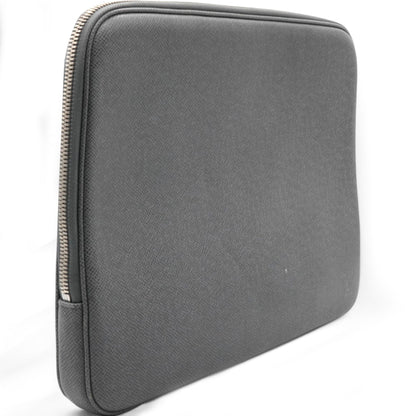 Louis-vuitton Laptop Case Grey Leather