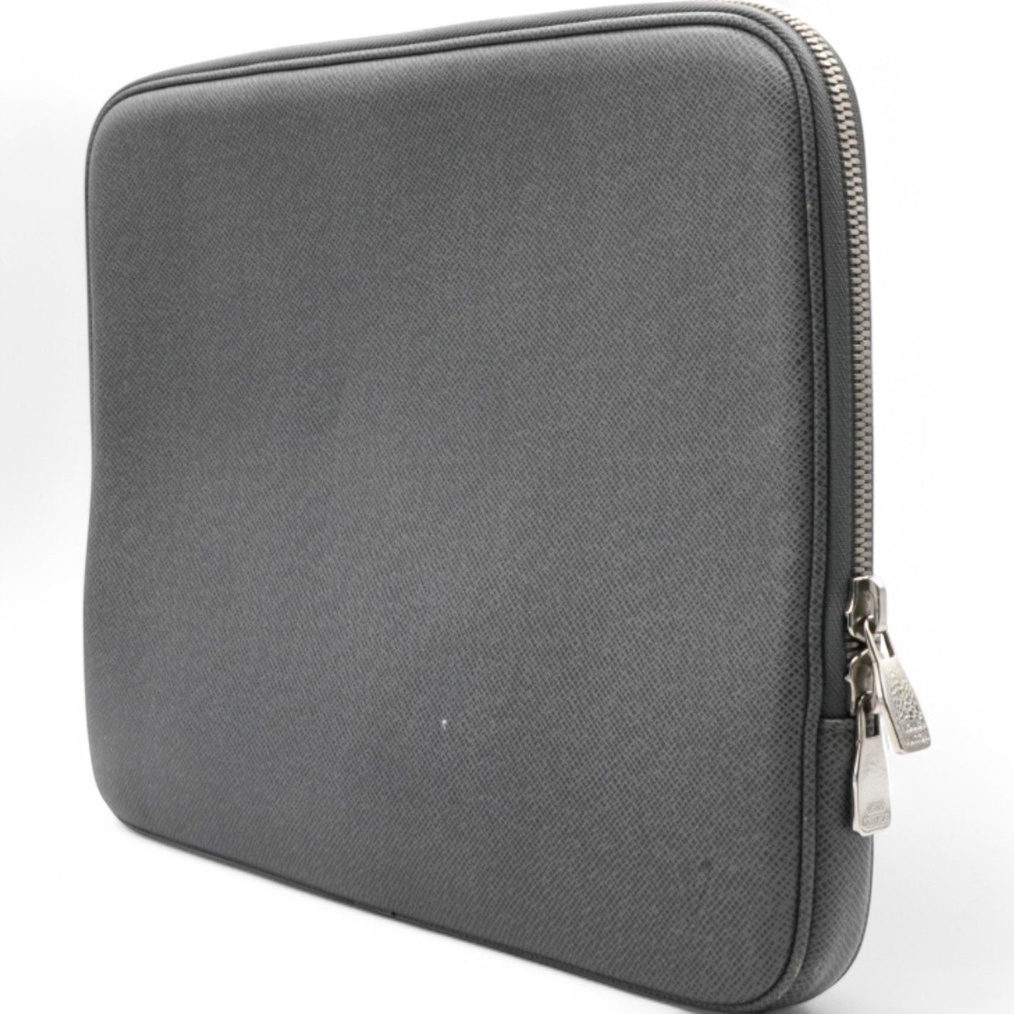 Louis-vuitton Laptop Case Grey Leather