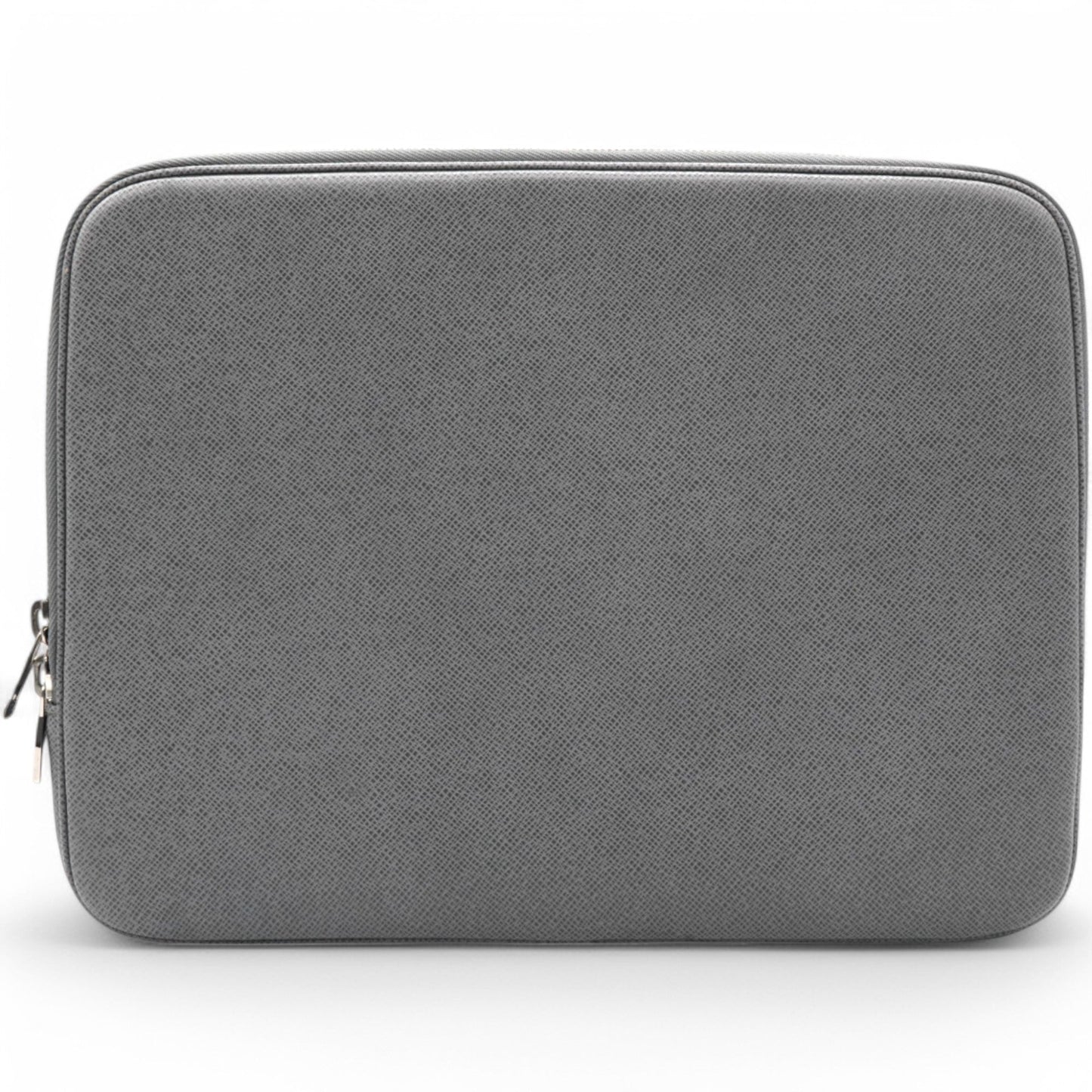 Louis-vuitton Laptop Case Grey Leather