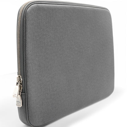 Louis-vuitton Laptop Case Grey Leather