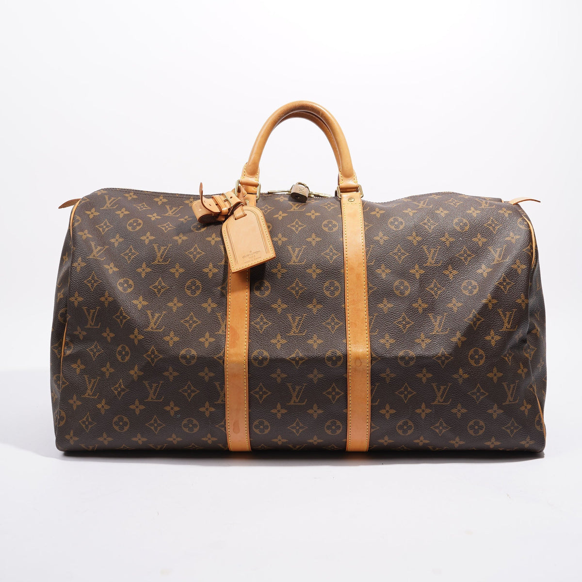 Louis Vuitton Womens Keepall 55 Monogram Canvas