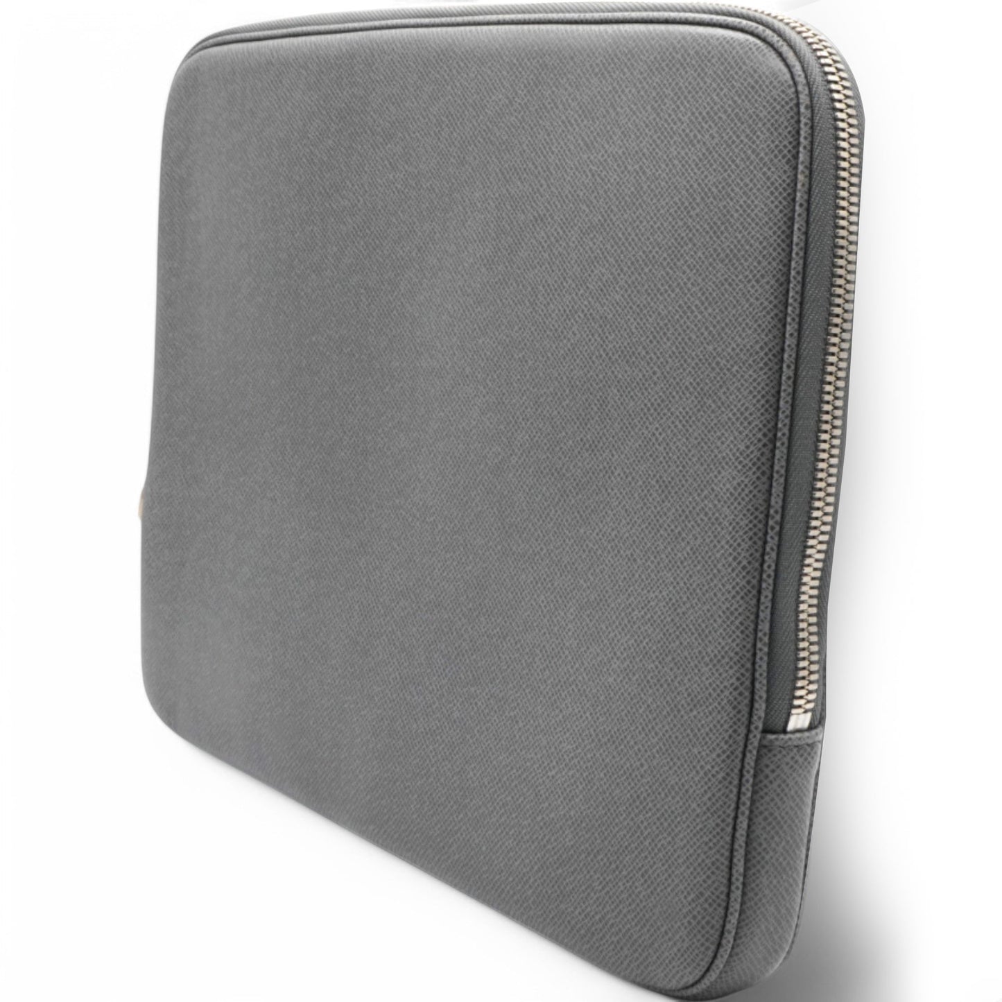 Louis-vuitton Laptop Case Grey Leather