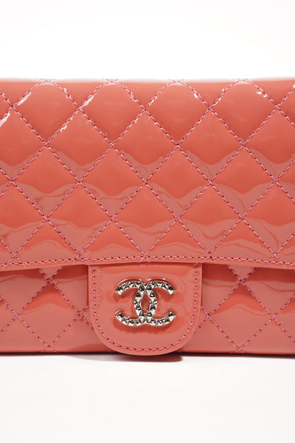 Chanel Womens Brilliant East West Flap Wallet on Chain