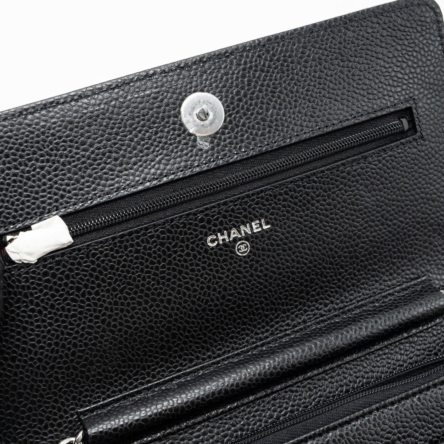 Chanel Classic Wallet on Chain Caviar Black SHW (Microchip)