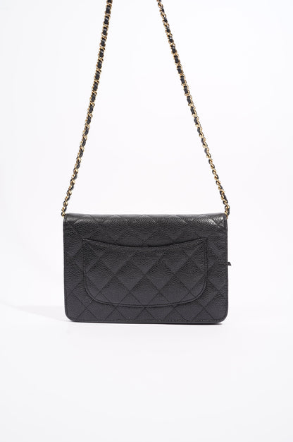 Chanel Womens Wallet On Chain Black Caviar