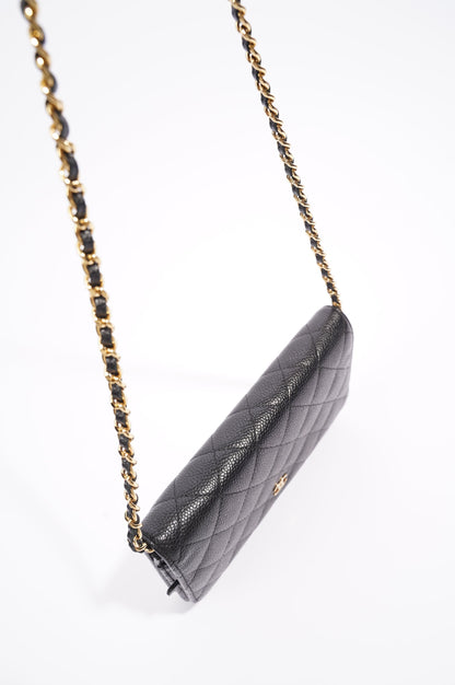Chanel Womens Wallet On Chain Black Caviar