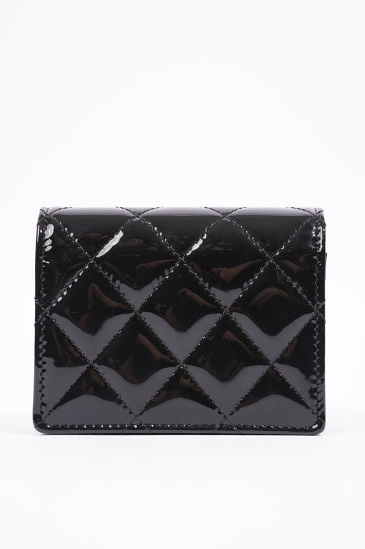 Chanel Wallet on Chain Black Patent Micro