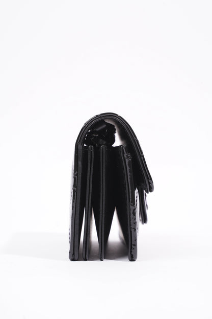 Chanel Wallet on Chain Black Patent Micro