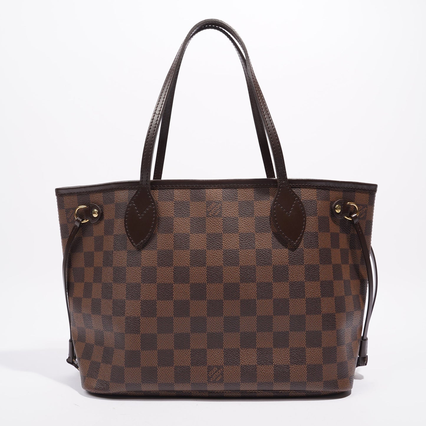 Louis Vuitton Womens Neverfull Damier Ebene Canvas PM