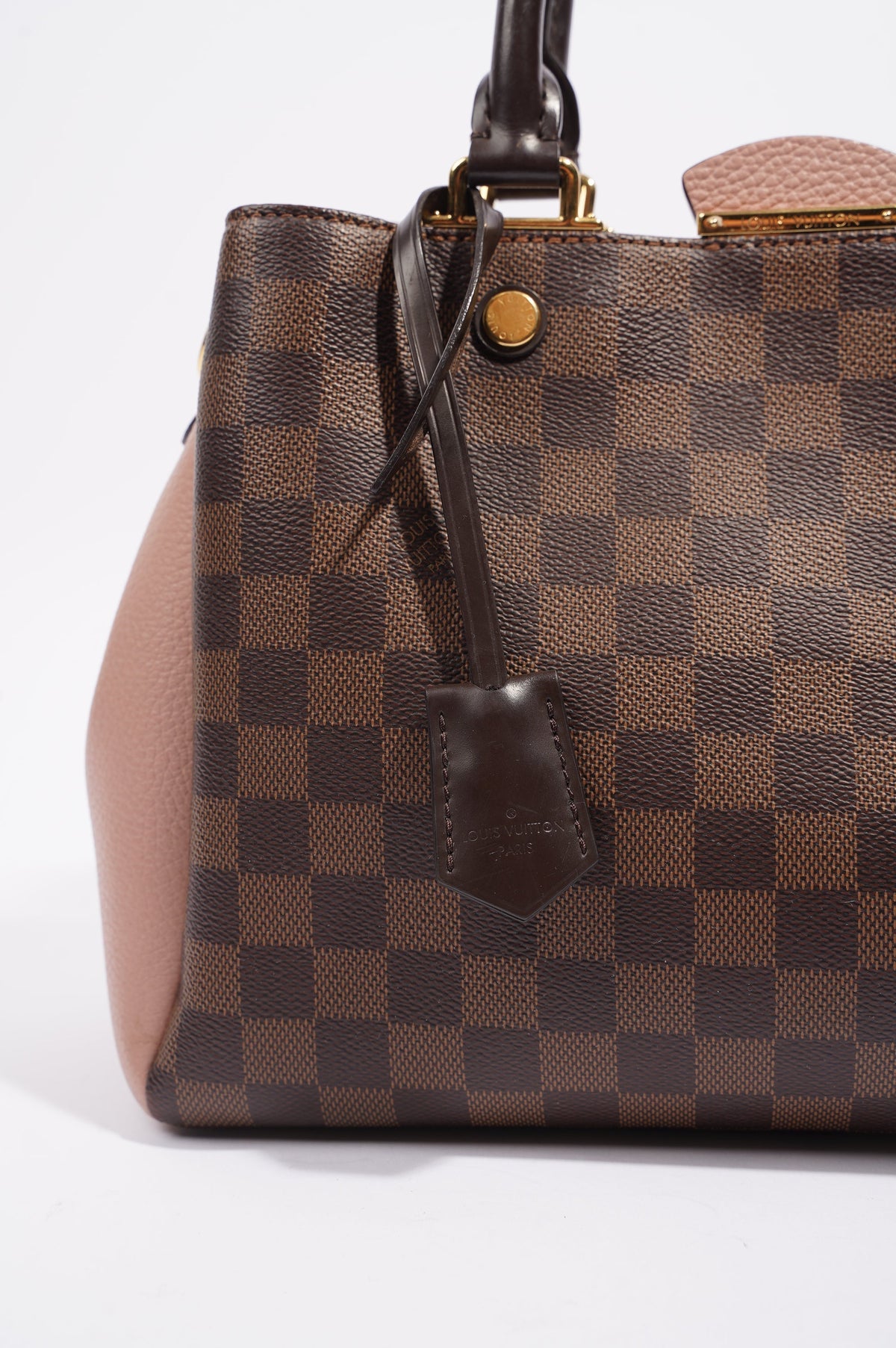 Louis Vuitton Womens Brittany Handbag Damier Ebene / Rose