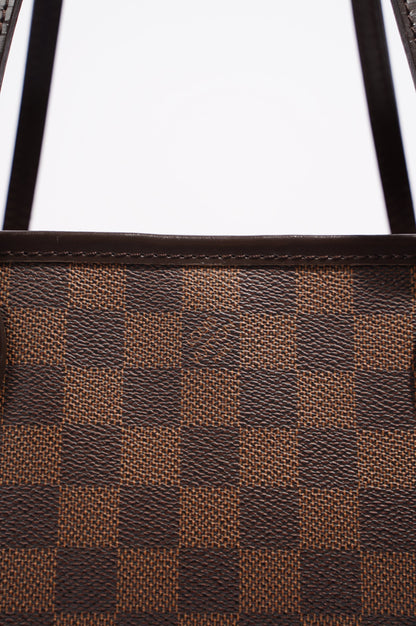 Louis Vuitton Womens Neverfull Damier Ebene Canvas PM