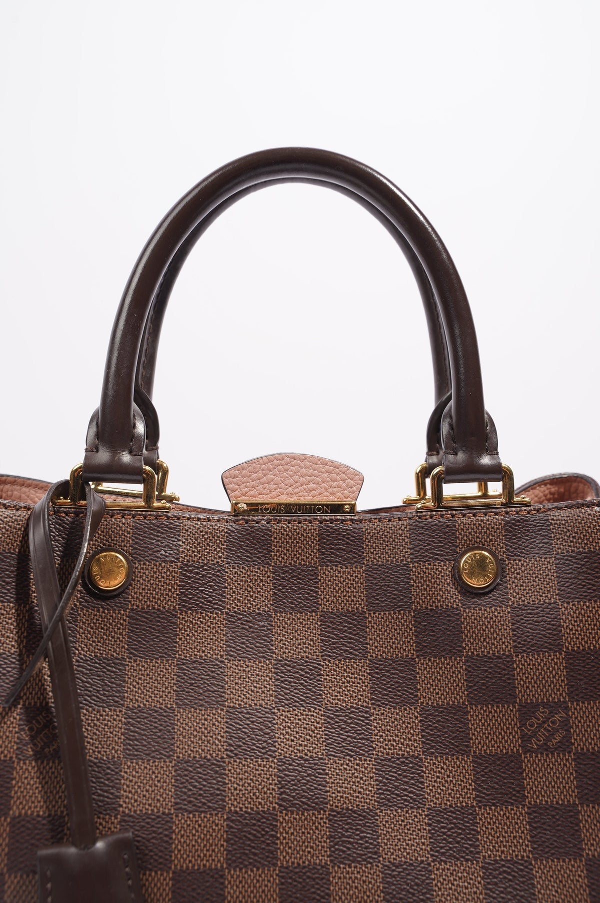 Louis Vuitton Womens Brittany Handbag Damier Ebene / Rose