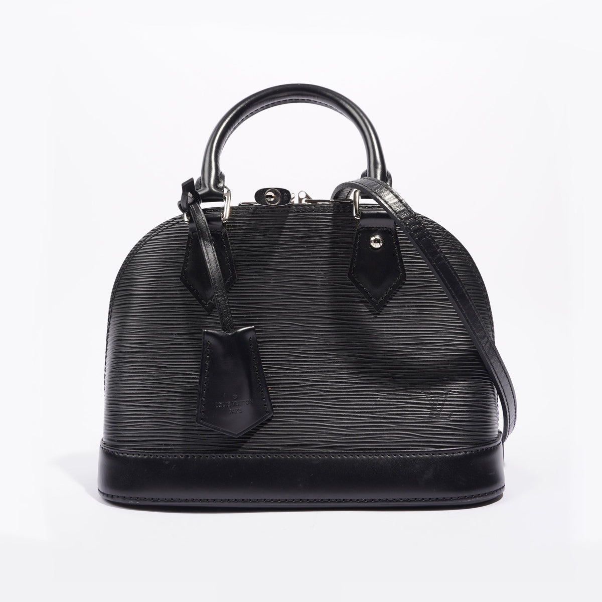 Louis Vuitton Womens Alma Black Epi Leather BB