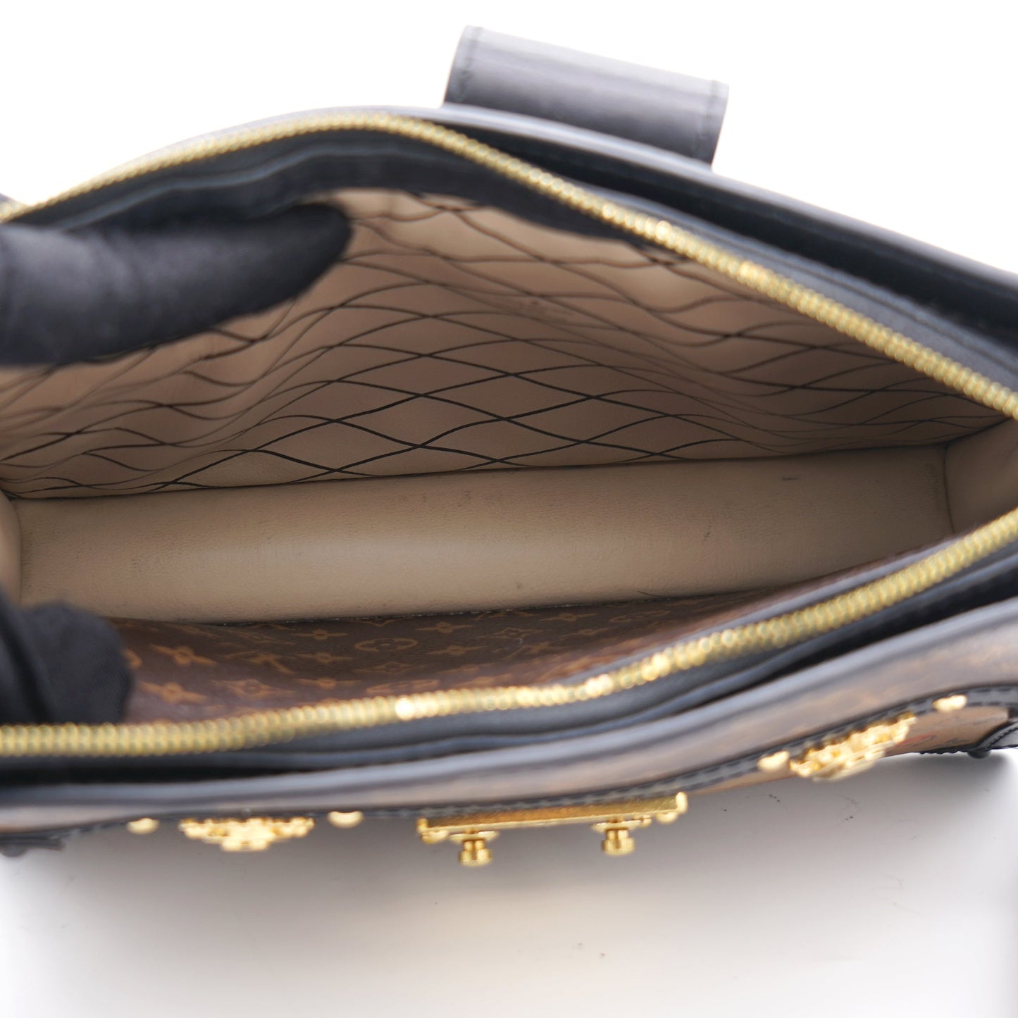 Louis-vuitton Reverse Monogram Canvas Trunk Clutch Bag