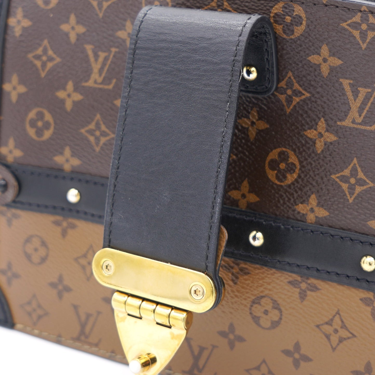 Louis-vuitton Reverse Monogram Canvas Trunk Clutch Bag