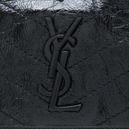 Saint Laurent Medium Niki Chain Bag Aged Calfskin Black Ruthenium Hardware