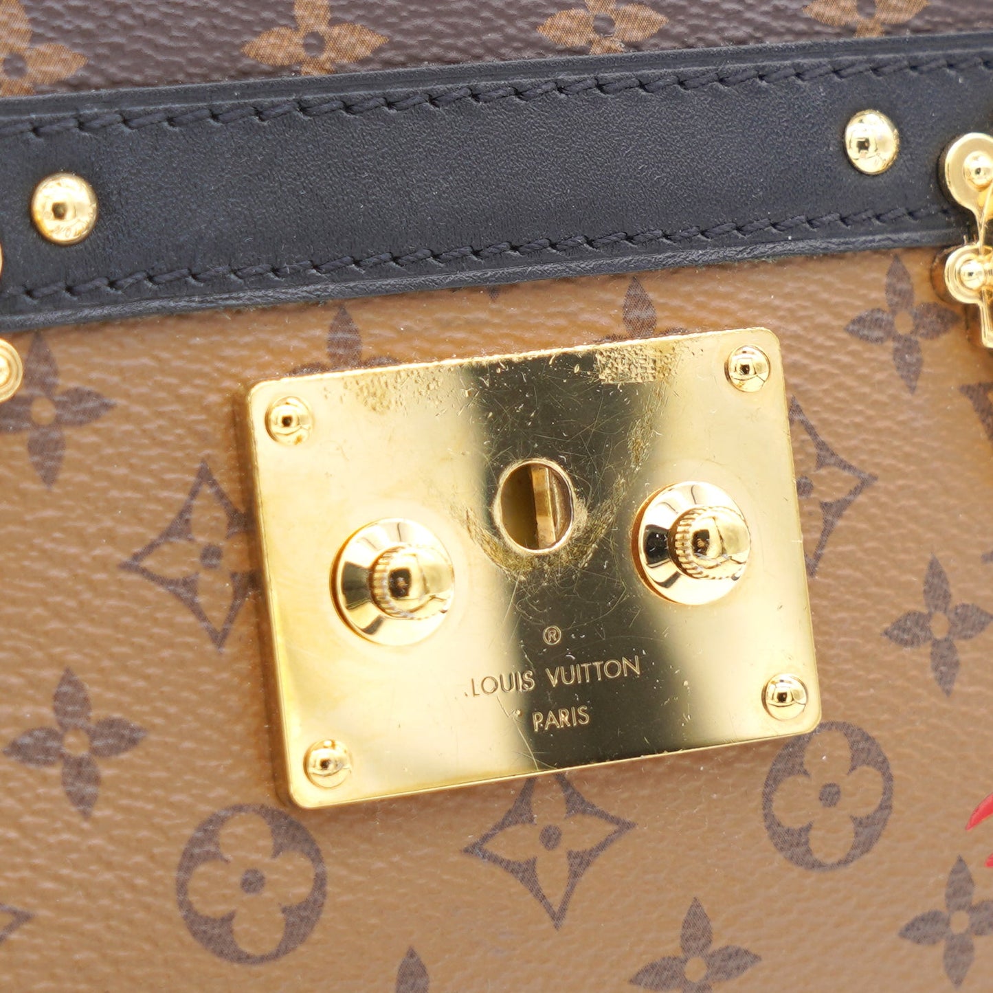 Louis-vuitton Reverse Monogram Canvas Trunk Clutch Bag