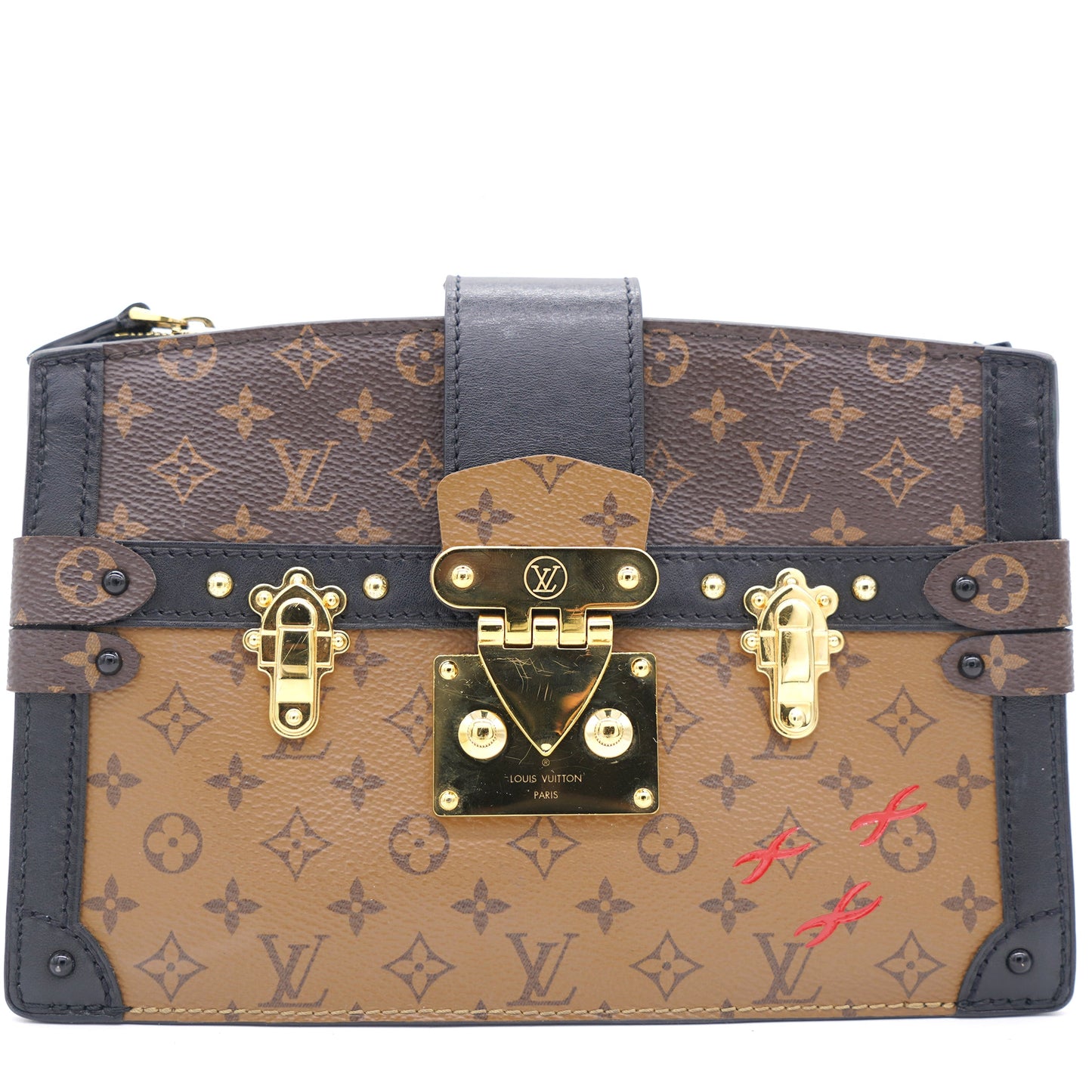 Louis-vuitton Reverse Monogram Canvas Trunk Clutch Bag