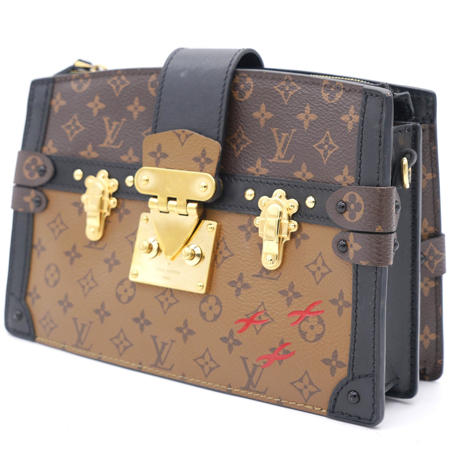 Louis-vuitton Reverse Monogram Canvas Trunk Clutch Bag