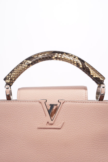 Louis Vuitton Capucines Pink Leather BB