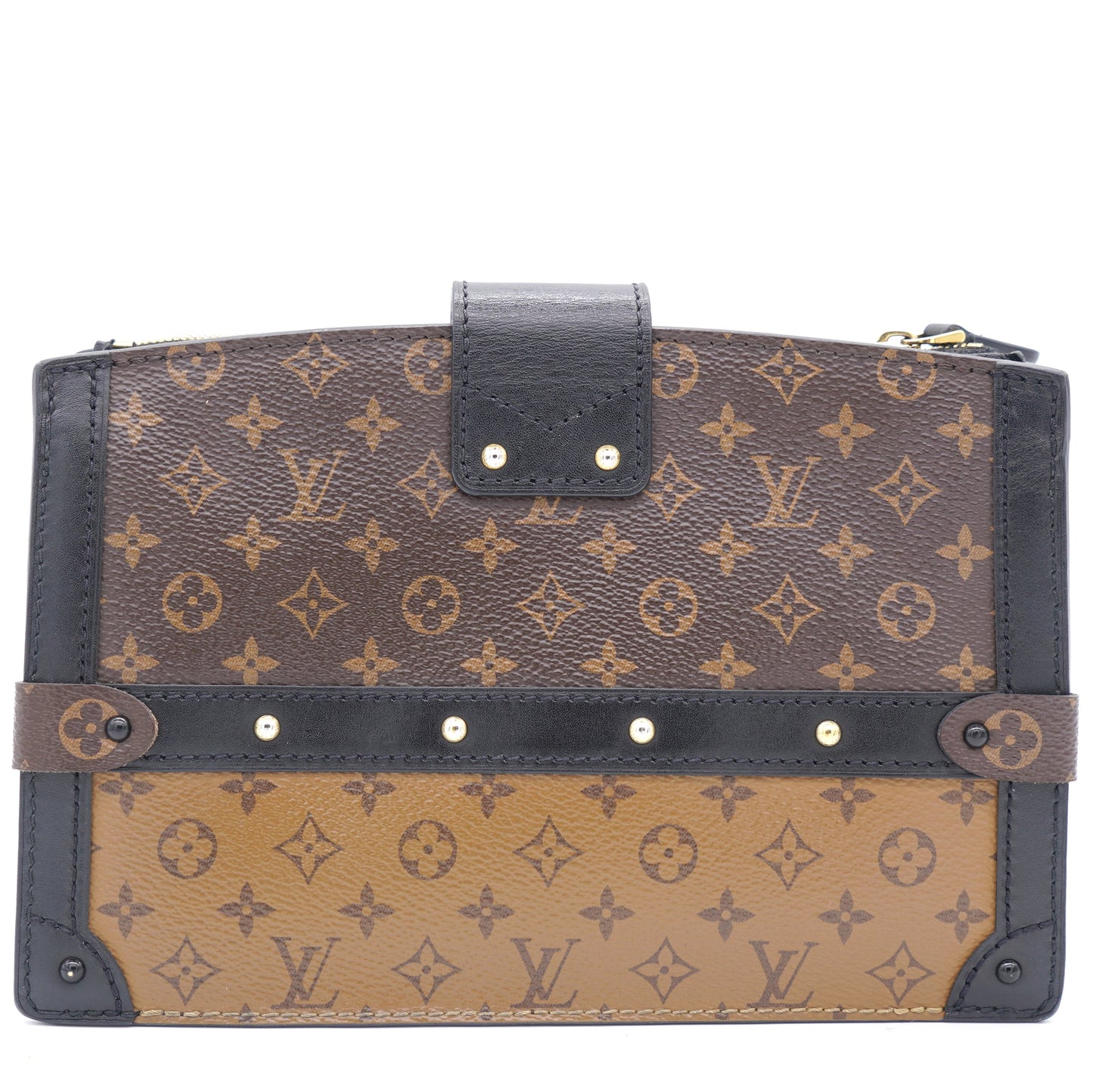 Louis-vuitton Reverse Monogram Canvas Trunk Clutch Bag
