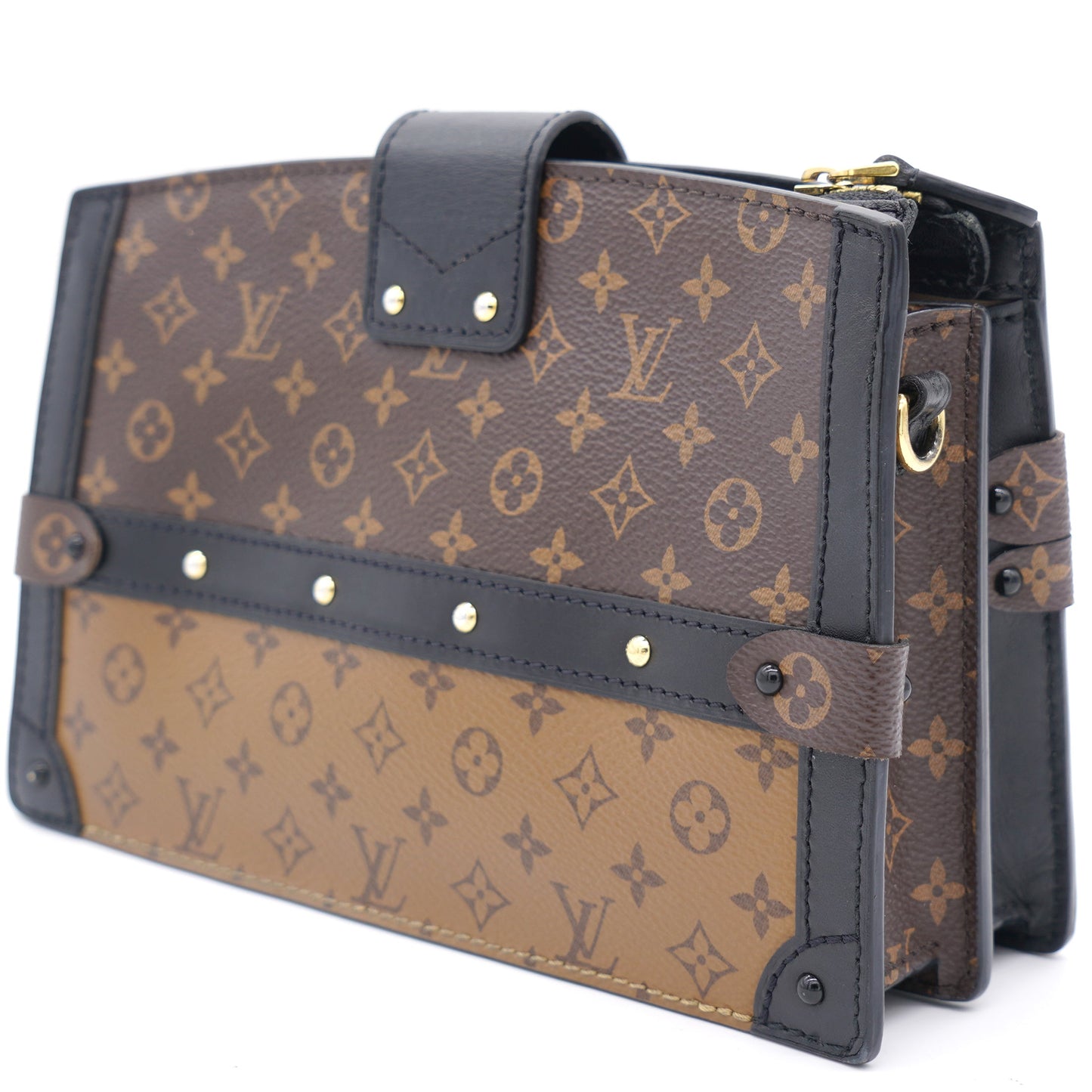 Louis-vuitton Reverse Monogram Canvas Trunk Clutch Bag