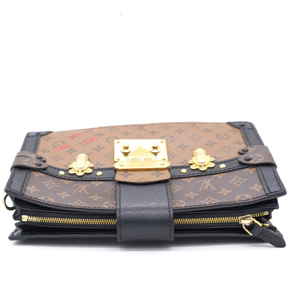 Louis-vuitton Reverse Monogram Canvas Trunk Clutch Bag