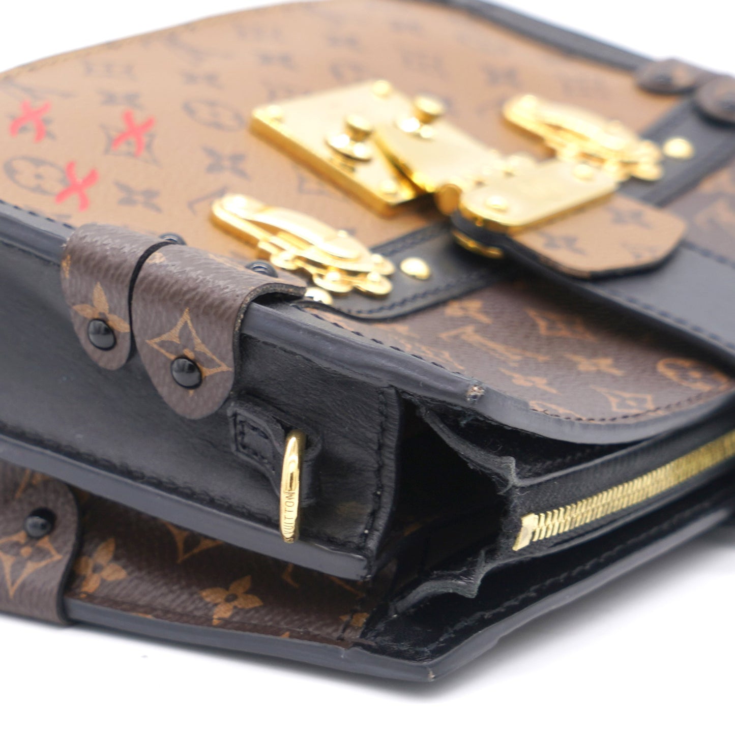 Louis-vuitton Reverse Monogram Canvas Trunk Clutch Bag