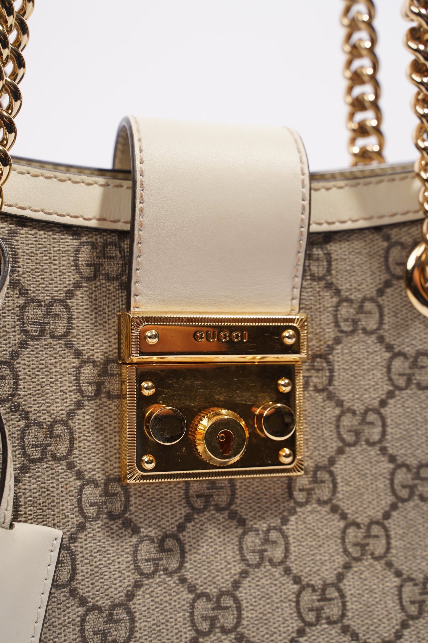 Gucci Womens Padlock Supreme Bag Small