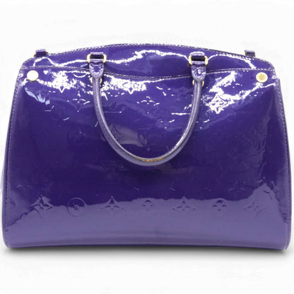 Louis-vuitton Alma Bag In Purple Embossed Monogram Patent Leather