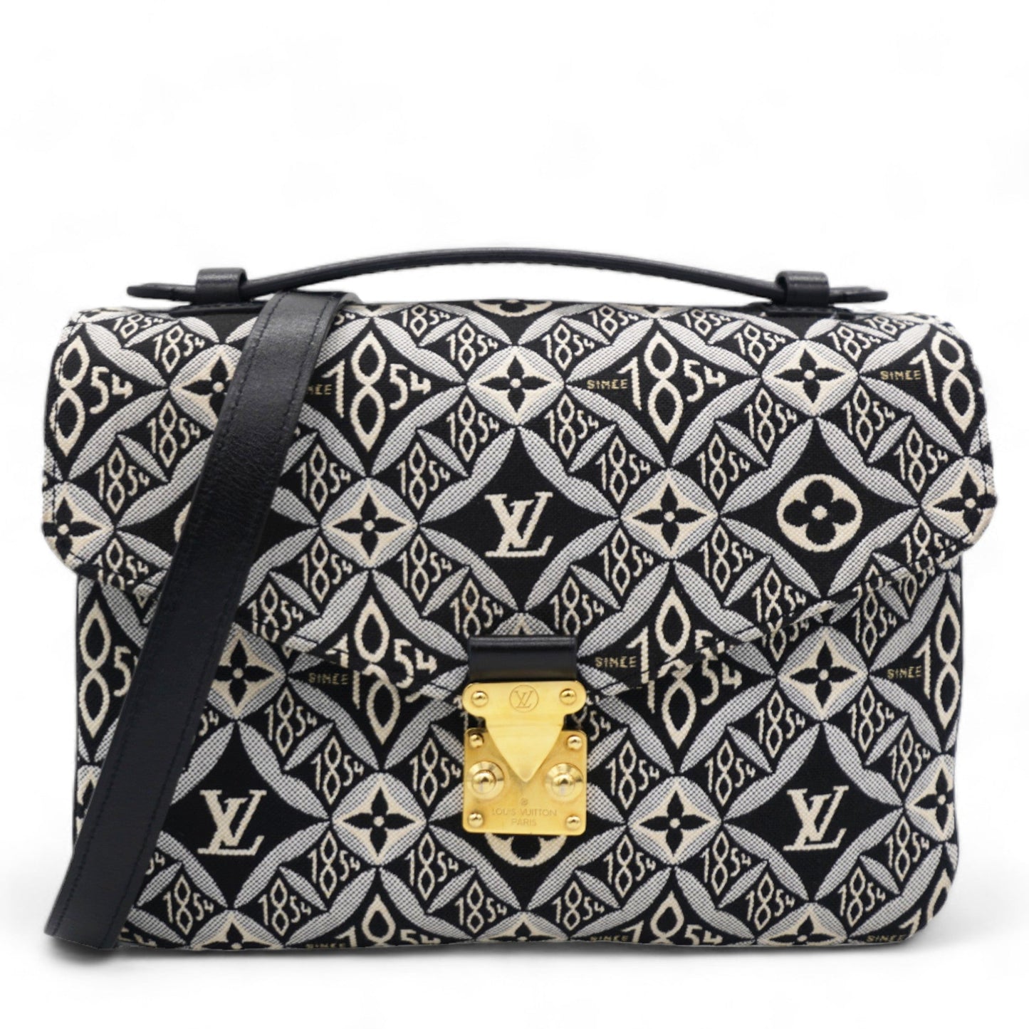 Louis-vuitton Jacquard Since 1854 Pochette Metis Grey