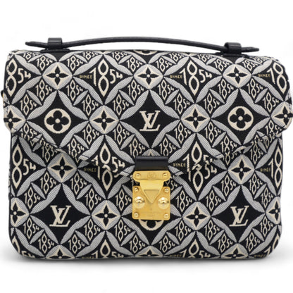 Louis-vuitton Jacquard Since 1854 Pochette Metis Grey