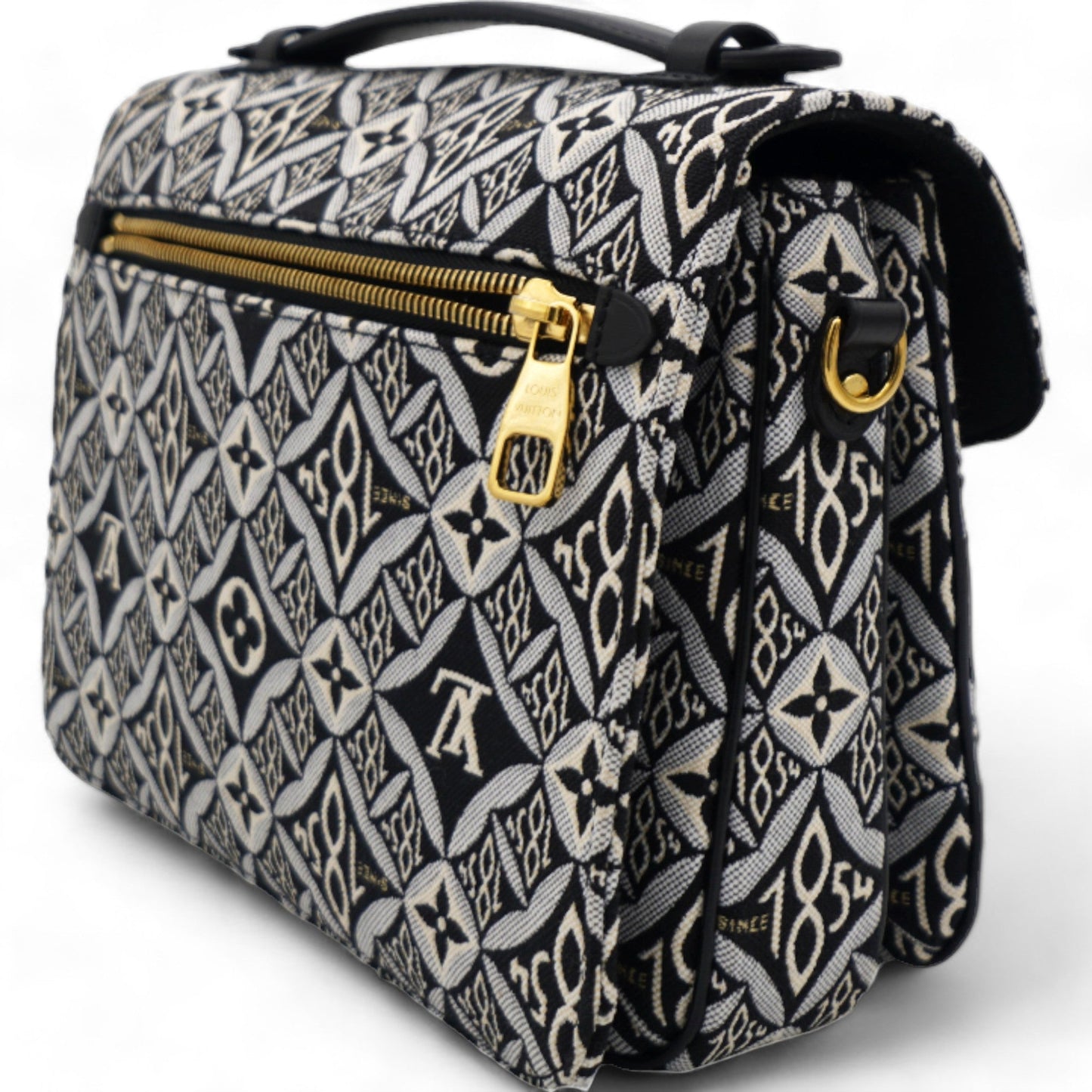 Louis-vuitton Jacquard Since 1854 Pochette Metis Grey