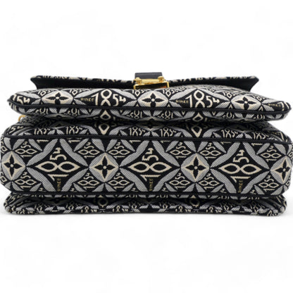 Louis-vuitton Jacquard Since 1854 Pochette Metis Grey